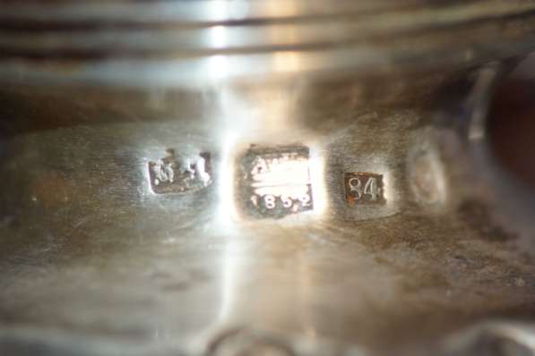 Лампада церковная c накладными херувимами. Серебро 84. XIXв в Санкт-Петербурге фото 5
