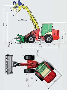 погрузчик PICHON Франция 6 телескопический