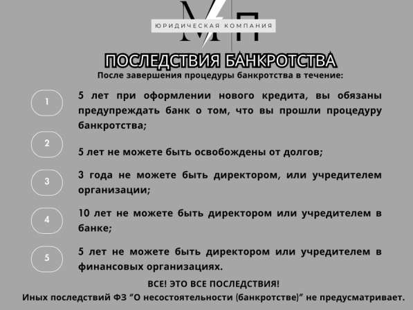 Процедура банкротства (списание долгов) в Челябинске фото 14