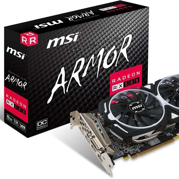 For sell MSI RADEON RX 580 ARMOR 8G OC Graphics Card '8GB