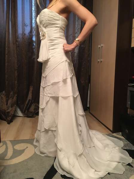 Шифоновое свадебное платье