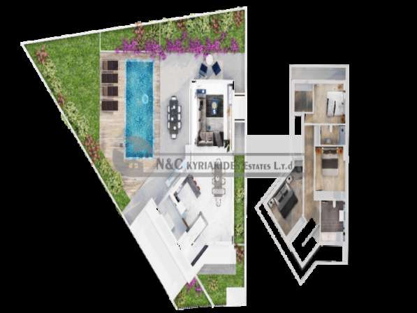 Элитные трехкомнатные дома на продажу в Ливадии, Ларнака в фото 5