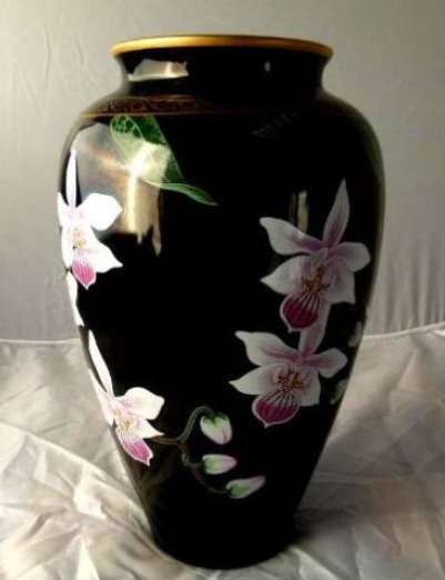 Franklin Mint. Makoto Miyagi. Элегантная ваза.28 cm.1987год в фото 5