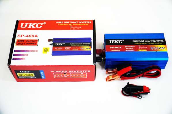 UKC 400W Преобразователь с чистой синусоидой AC/DC 12v в фото 3