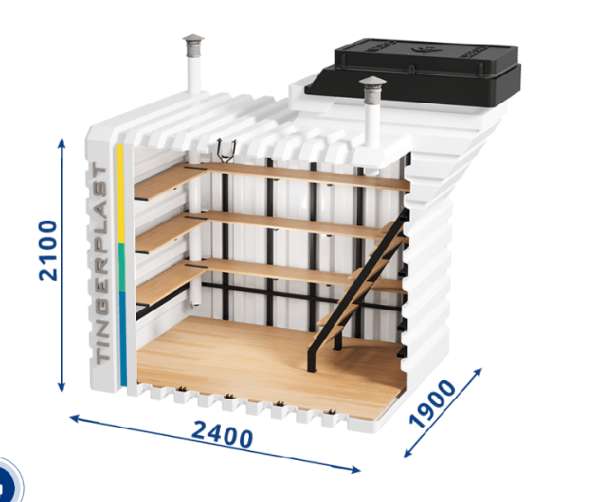 Пластиковый погреб Тингард от завода в Туле