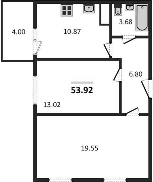 Продам двухкомнатную квартиру в Волгоград.Жилая площадь 53,92 кв.м.Этаж 12. в Волгограде фото 3