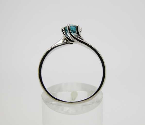 Золотое кольцо с синим бриллиантом 0.52 карата. в Москве фото 9