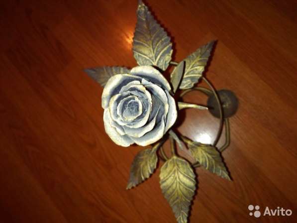 Кованая (железная) роза на подарок
