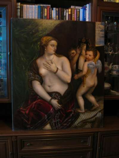 Картина маслом "Венера перед зерка Художник Виталий Красов в Санкт-Петербурге