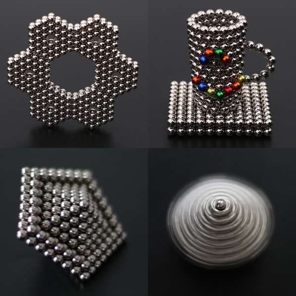 Новый Неокуб серебряный/216 шариков/диаметр 3 мм/Головоломка в 