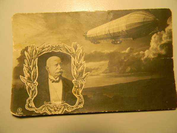 Открытка. Graf Zeppelin Граф Цеппели́н, дирижабль, Germany