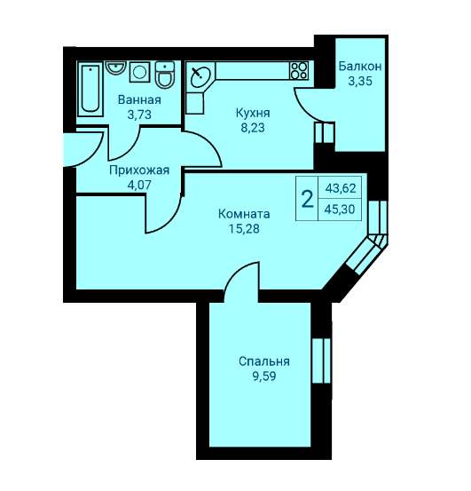 Отличная 2-комн. квартира, новый дом-сдан! Первоуральск в Первоуральске фото 11