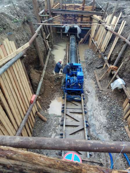 Горизонтальное шнековое бурение, продавливание труб в Москве фото 14