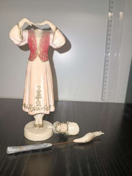 Статуэтка - кукла СССР "Восточная танцующая девушка узбечка» в фото 5