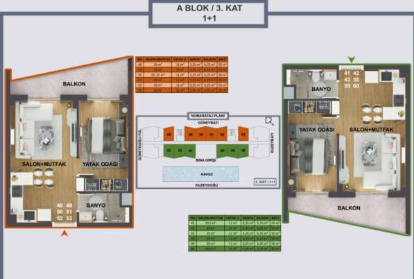2-к. квартира 55м² Турция, Анталья, Кепез в фото 9