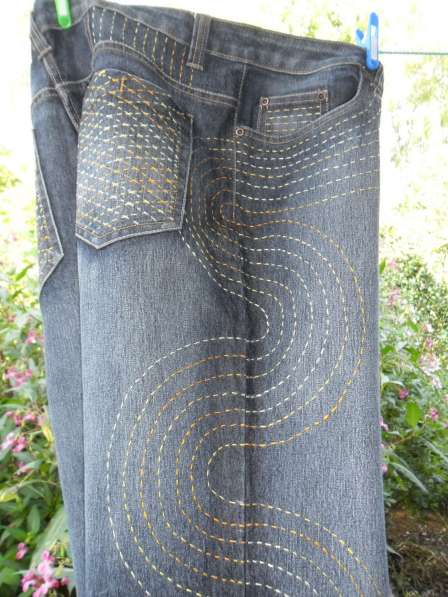 Джинсы в бохо стиле