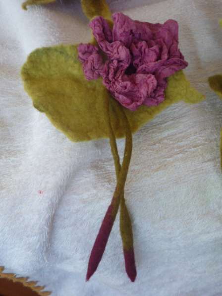 Брошь-цветок, шерсть, ручная работа в Бердске фото 15