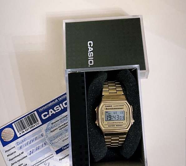 Часы Casio золото