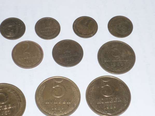 Монеты СССР. номиналом 1 коп. 2,3,10.15,20,50 в Санкт-Петербурге фото 3