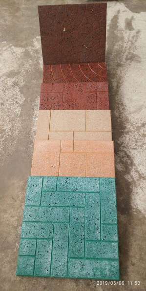Тротуарные плитки 40х40 см, толщина 3 и 4 см