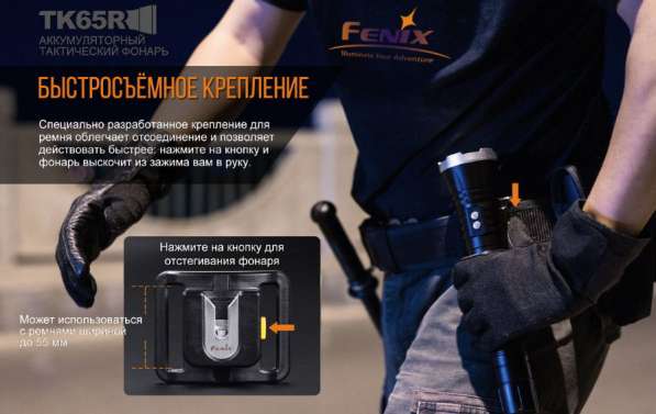 Fenix Аккумуляторный поисковый фонарь Fenix TK65R в Москве фото 3