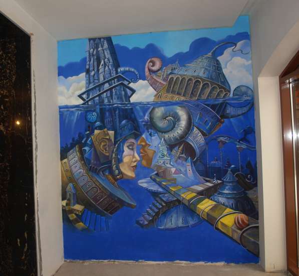 Роспись в интерьере, фреска, живопись на заказ, роспись стен в Москве фото 12