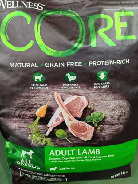 Сухие корма для собак core wellness core