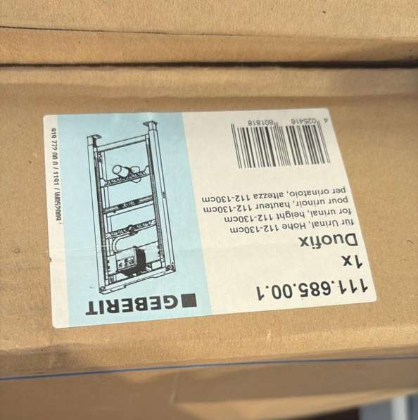 Инсталляция GEBERIT для писсуара в Москве фото 3