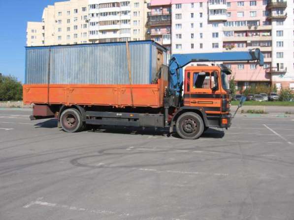 Перевозка строительных бытовок манипулятором Спб в Санкт-Петербурге фото 4