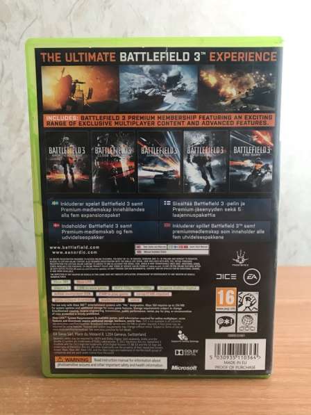 Лицензионный диск на XBOX360 BATTLEFIELD 3 в Пятигорске