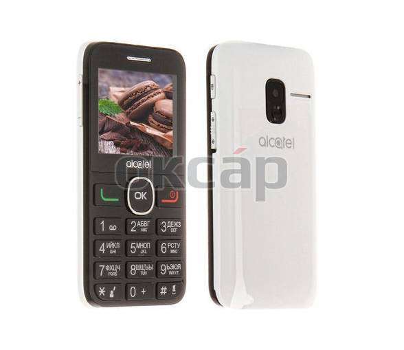 Телефон мобильный ALCATEL 2008G BLACK PURE WHITE