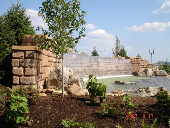 Укрепление берегов водоёмов, водопады, пруды, ручьи, фонтан в Рузе