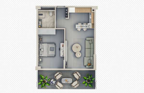 2-к. квартира 52м² Турция, Анталья, Алтынташ в фото 8