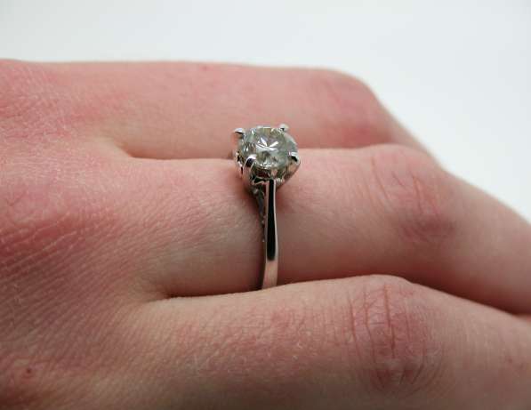 Кольцо с бриллиантом 1.52 карата в Москве фото 6