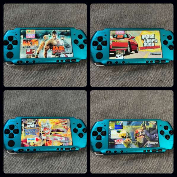 Sony PSP 3008 прошитая + 40 игр бирюзовая в Екатеринбурге фото 8