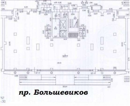 Торговое помещение по адресу Большевиков пр. д. 11 в Санкт-Петербурге