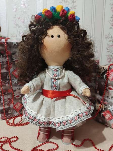 Текстильная кукла, ручной работы в 