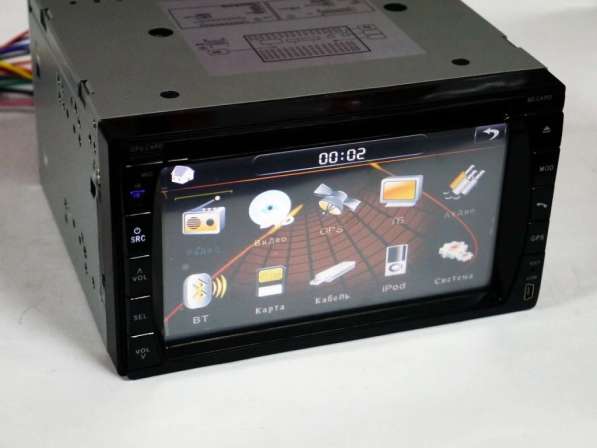 Магнитола Pioneer Pi999 2din GPS 6,5" DVD + USB + TV + 8Гб в фото 3