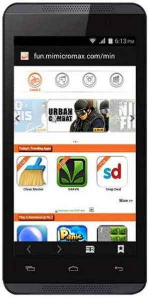 Смартфон Micromax Canvas Fire-3 A107 Cosmic Duos Grey