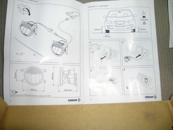 ПТФ OSRAM LEDriving F1 VW MOUNT (LEDFOG103/201-VW-M) в Москве фото 3