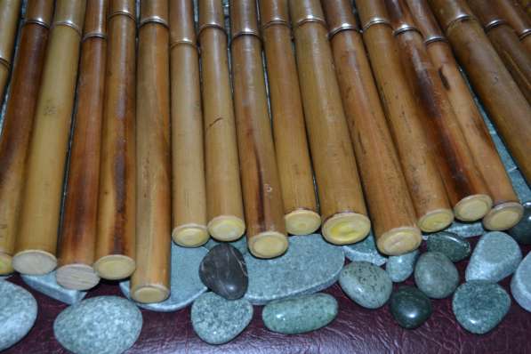 Бамбуковые палочки, камни Жадеит для массажа, стоунтерапи в Москве фото 7