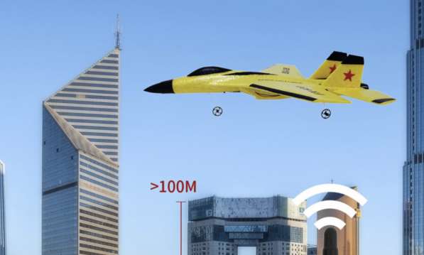 Радиоуправляемая, детская игрушка - самолет с пультом в фото 19