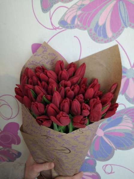 Букет тюльпанов в Красноярске фото 3