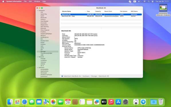 Macbook Air 13 2020 m1 16gb 512gb в Новосибирске фото 4