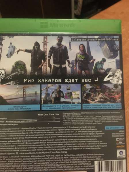 Игра для Xbox one Watch dogs 2 в Первоуральске фото 3
