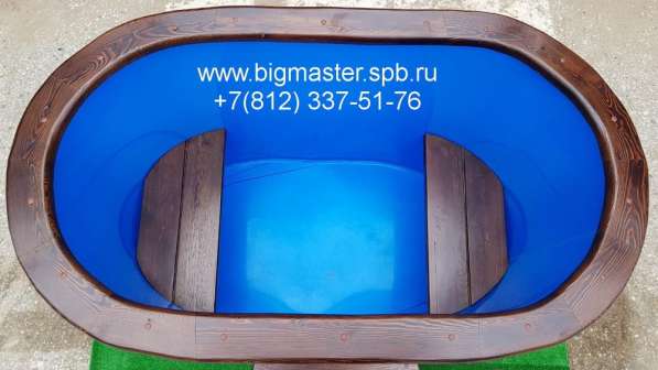Купель дубовая с пластиковым вкладышем в Санкт-Петербурге фото 6
