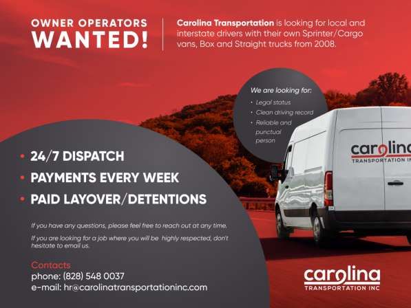 Owner operators wanted