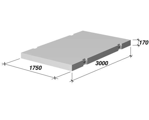 Продам дорожные плиты 3000*1750