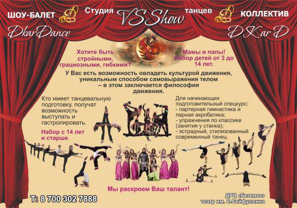 Набор танцевальную студию VSShow Караганда в фото 18