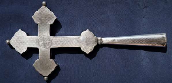 Старинный требный (водосвятный) крест. Серебро «84». XIX в в Санкт-Петербурге фото 18